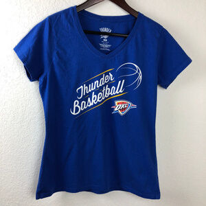 OKC Thunder Womens Tshirt, Blue Medium
